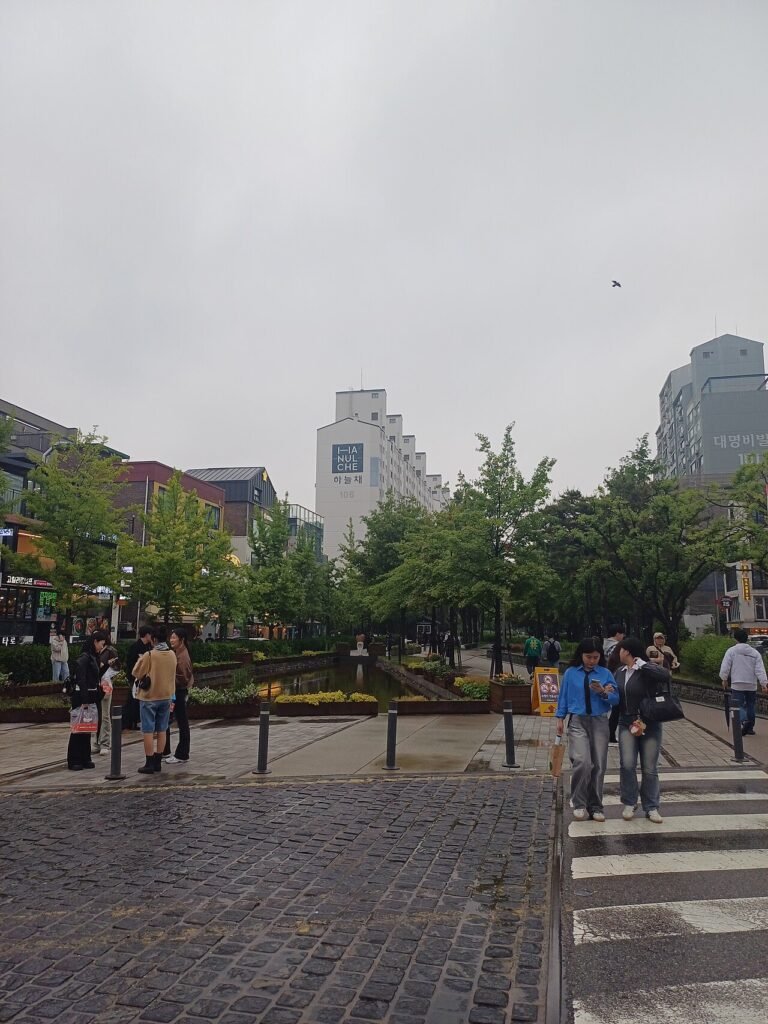 Gyeongui Line Forest Park walking path in Seoul, a BTS-related strolling spot