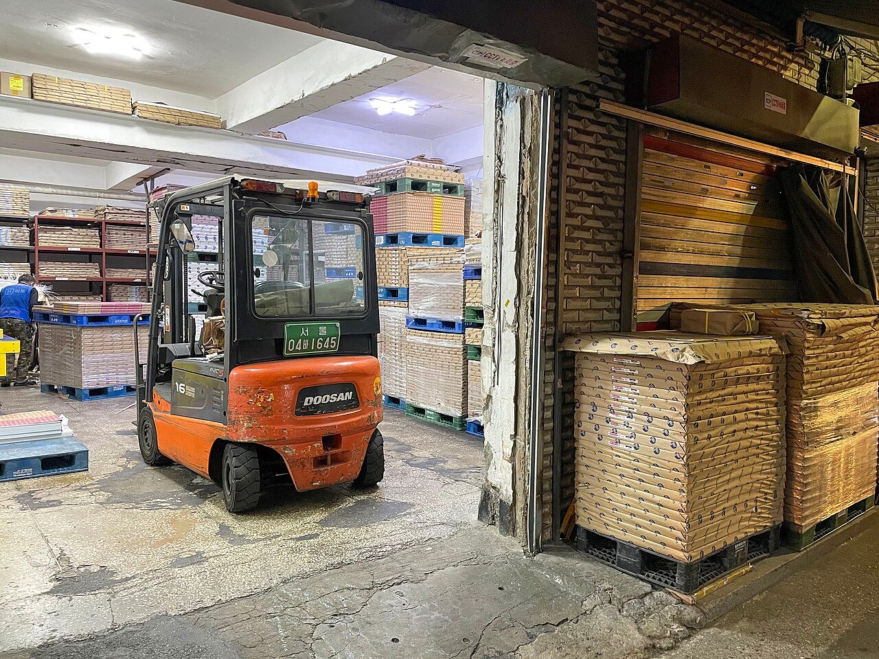 A paper wholesaler in Euljiro's printing alleys, Seoul