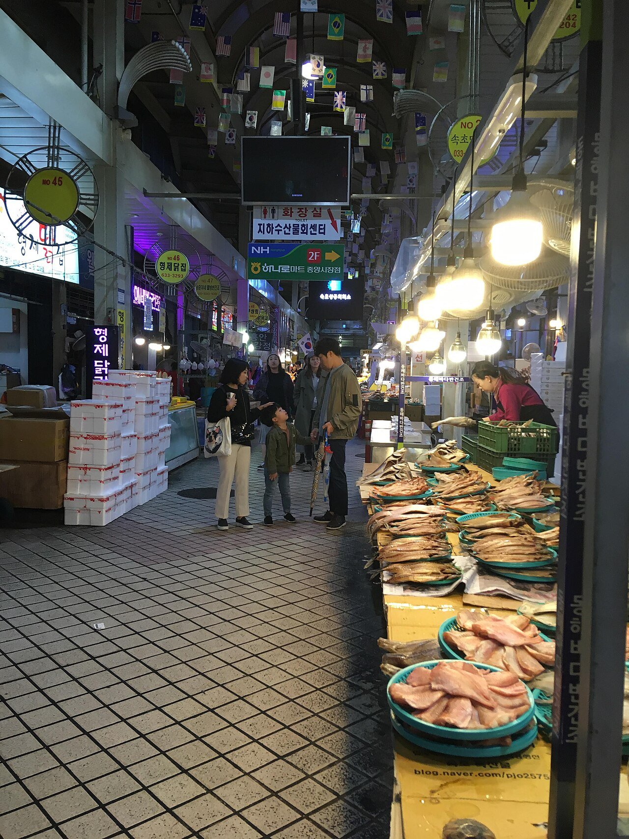 The Sokcho Tourist and Fishery Market on Korea's east coast