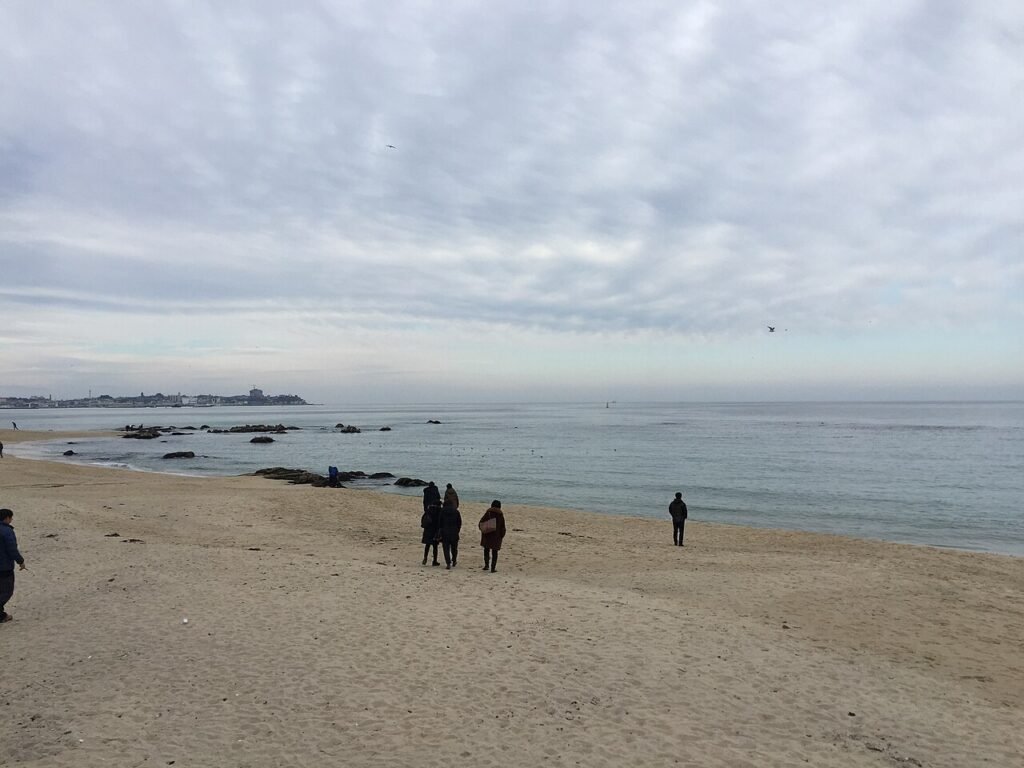 Yeongjin Beach near Jumunjin, the Gangwon coast where Goblin was filmed