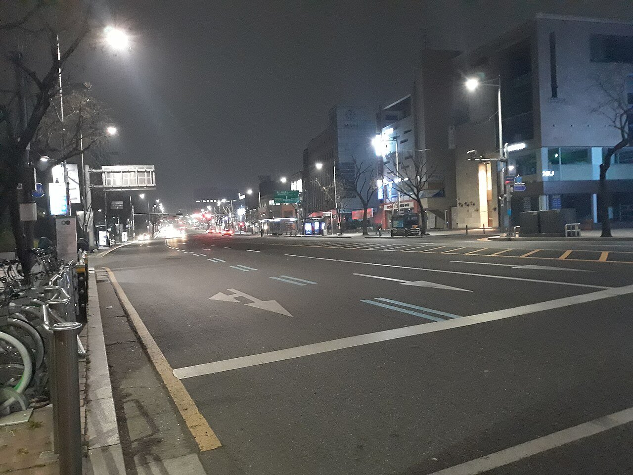 Apgujeong and Sinsa area street in Gangnam, Seoul