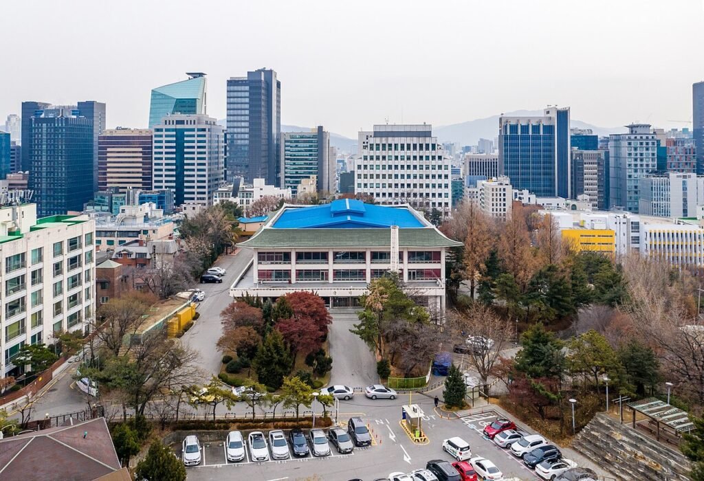 The Kukkiwon, world headquarters of Taekwondo, in Gangnam, Seoul