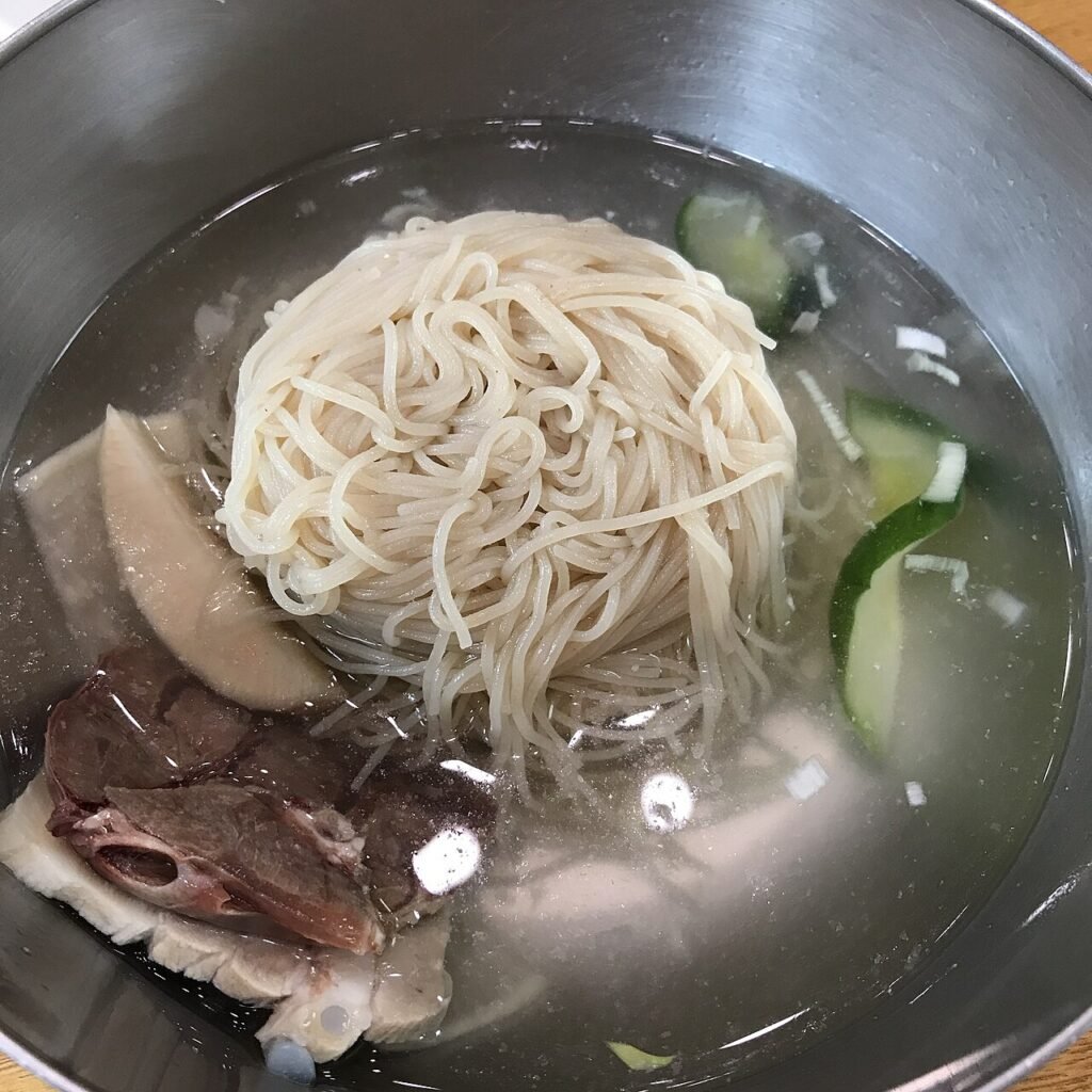 Mul-naengmyeon, icy cold buckwheat noodle soup, Korea's summer classic