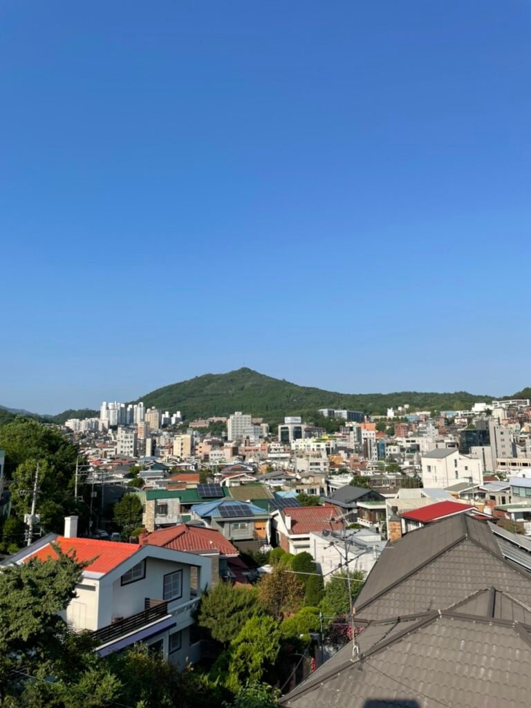 Quiet low-rise residential street in Yeonhui-dong, west Seoul, near the SECONDWHITE studio