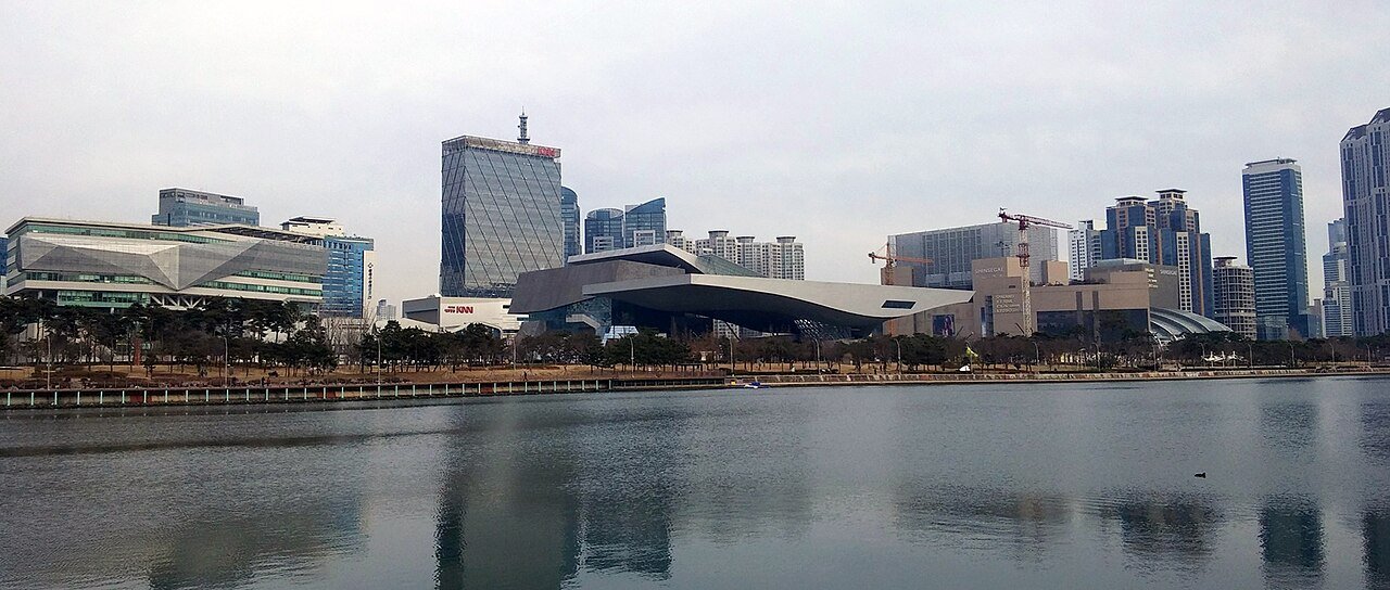 The Centum City district skyline in Busan