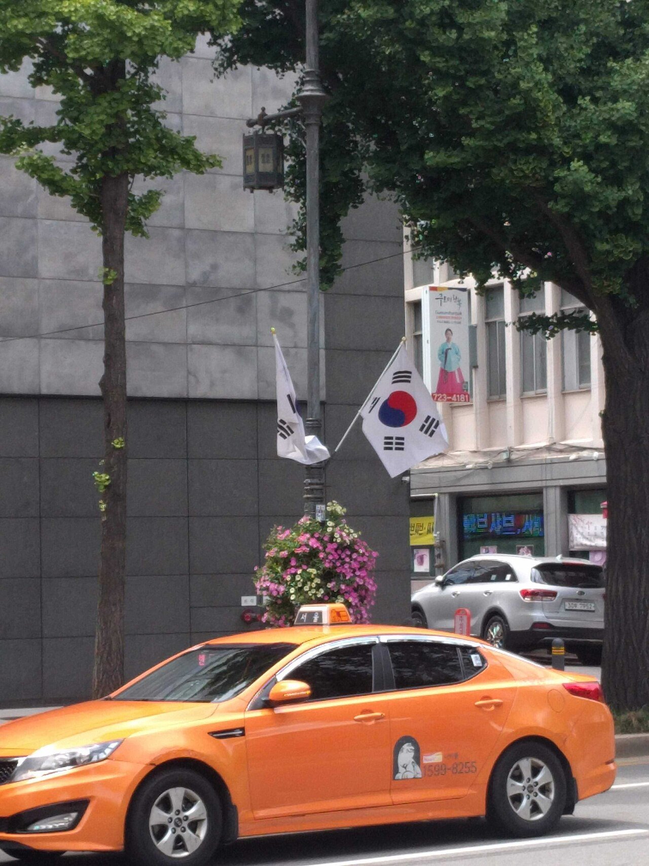 A metered regular taxi cab in South Korea